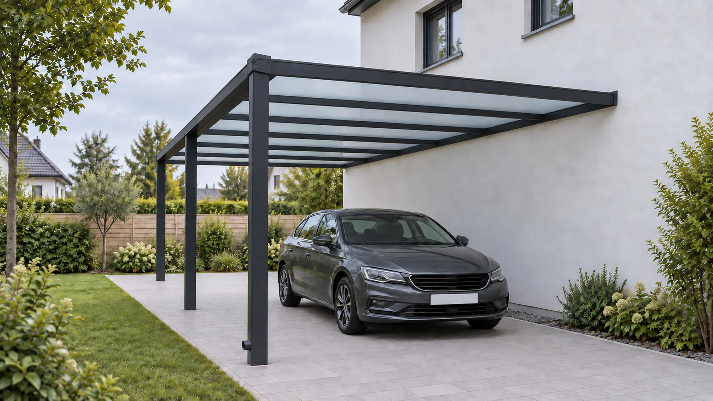 Planungsbeispiel: Carport, Gesamtansicht